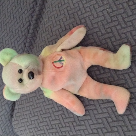 NWT RETIRED PEACE TYE-DYED Beanie baby - Picture 1 of 8